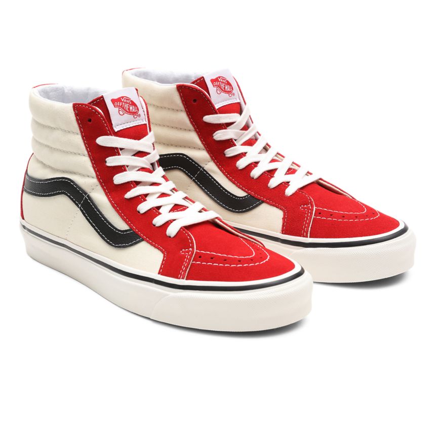 Men's Vans Anaheim Factory SK8-Hi 38 DX Shoes India Online - Red/White/Black [DR5214398]